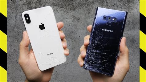 iPhone XS Max vs. Galaxy Note 9 drop test: Apple’s phone